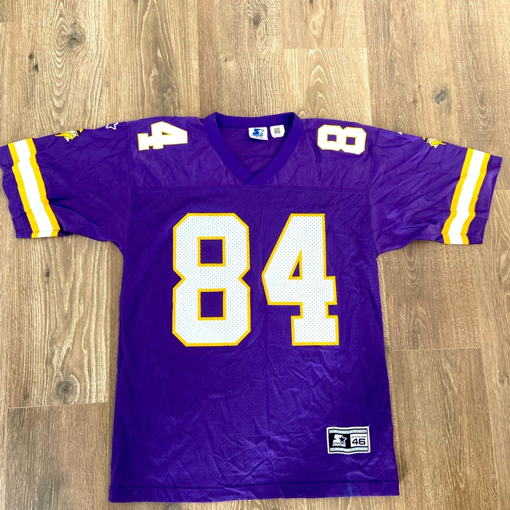 Size 46 Starter Vikings Randy Moss jersey